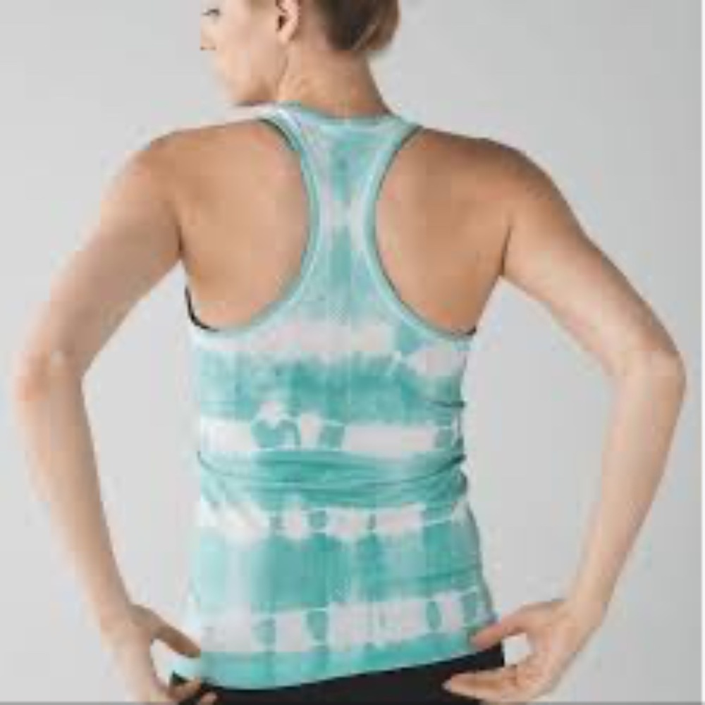 Lululemon Swiftly Tech Racerback Heathered Tranquil Blue Women's Size 6 - Picture 2 of 11